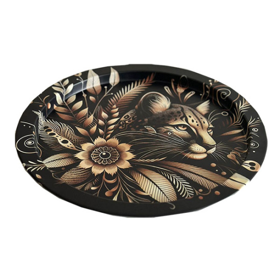 Поднос сервировочный жестяной "Лео" 310*310*17мм ID10092