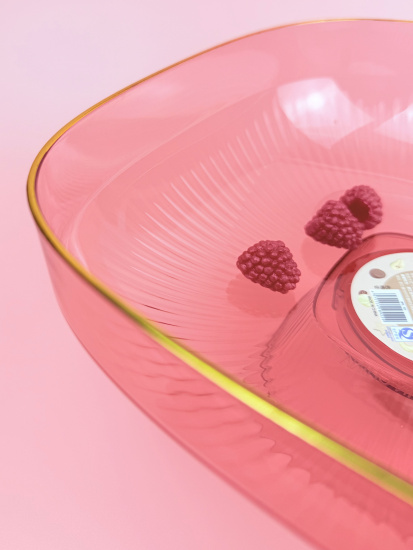 Ваза на ножке 23см (пластик) цвет микс OLS-033А-43