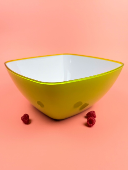 Салатник 25*25см пластиковый (цвет микс) OLS-179-14