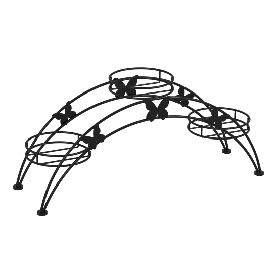Подставка для цветов напольная "Арка 3" Черный