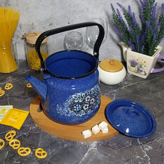 Чайник для плиты 3,5л 1с26с синий. Голубика 