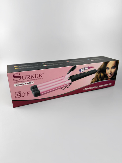 Плойка-щипцы трехволновая для создания локонов SK-668 OLS-766-8