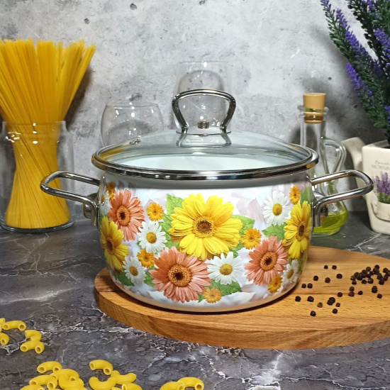 Кастрюля 4.0л сф. Fernanda 1SC205S белосн.