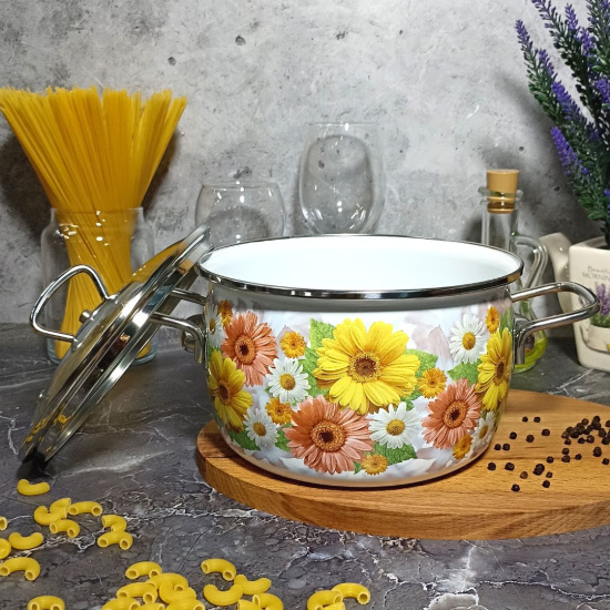 Кастрюля 4.0л сф. Fernanda 1SC205S белосн.