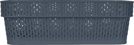 Корзина для хранения Keeplex Ajur с ручками 3л 27,1х18,3х8,7см космический серый KL411010026