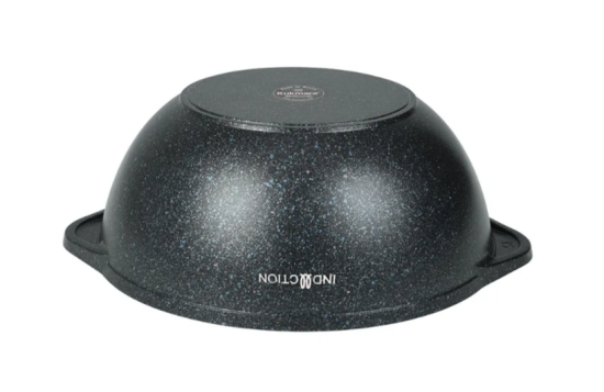 Казан 3,5л со стеклянной  крышкой, АП линия "Granit Ultra Induction" (blue) кгги37а