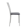 Стул "Хлоя" велюр серый (Ним 40) н.хром Стул "Хлоя" велюр серый (Ним 40) н.хром