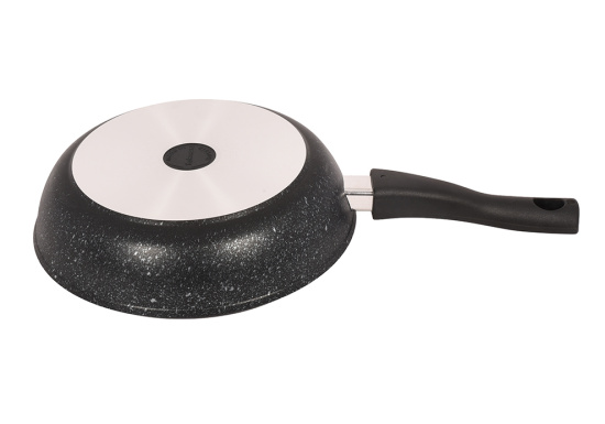 Сковорода 260/60мм со съемной ручкой,soft touch АП(темный мрамор) смт264а