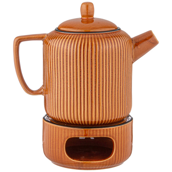 ЧАЙНИК 900 МЛ КОЛЛЕКЦИЯ "АРТ-ДЕКО" С ПОДСТАВКОЙ ДЛЯ ПОДОГРЕВА (155-776)