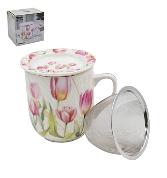 Кружка заварная Lavenir 320 мл TM20-522 в под. упак. фарфор 00110605