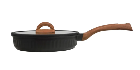 Сковорода 240мм с ручкой,со стеклянной крышкой, АП линия "Stella"(ristretto) сср241а