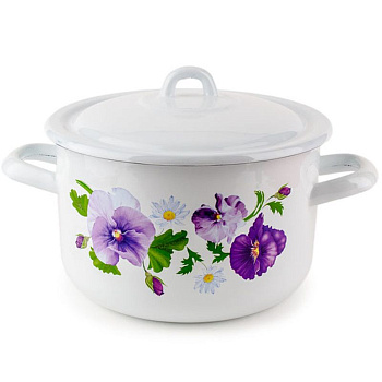 Кастрюля 2,9л "Анютины глазки"  С-16111/4Э Кастрюля 2,9л "Анютины глазки"  С-16111/4Э