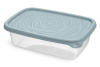 Контейнер прямоугольный "Романо" 0,9л серо-голубой С851СГОЛ