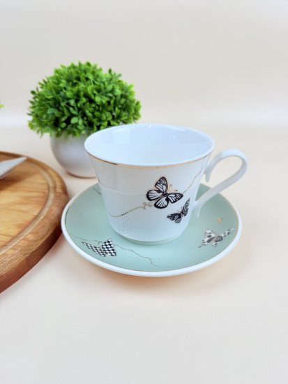 Чайный набор 12пр. 220 мл Butterfly в под.уп.(х6)Фарфор 133-100