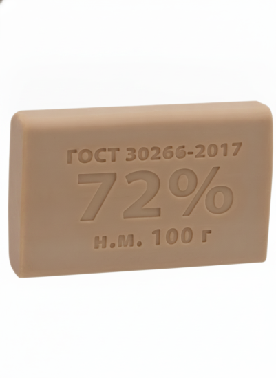 Мыло хозяйственное КМЗ 72% 100гр б/оберки,,