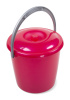 Ведро "Соло" 7л с крышкой перламутровое красное С632ККРА