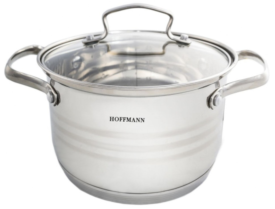 Кастрюля 5,1л, нержавеющая сталь, НМ 51122 (22см)