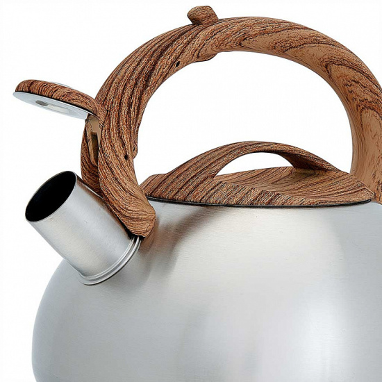 Чайник для плиты 3,0л со свистком ВЕ-0593 WEBBER нержавеющая сталь сатин 