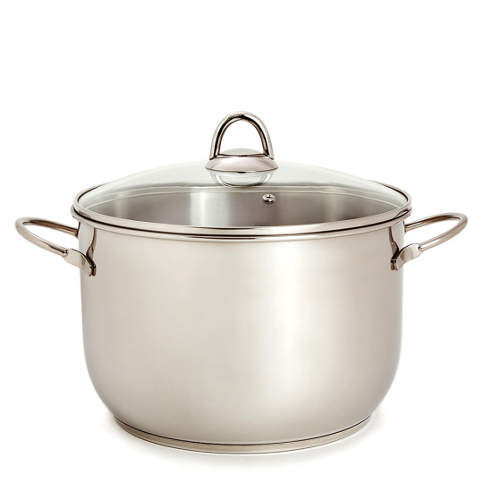 Кастрюля 8,0л с ТРС-3 "Классика-Прима" прутк.р. стекл.кр. 1с2523(аналог3с120)