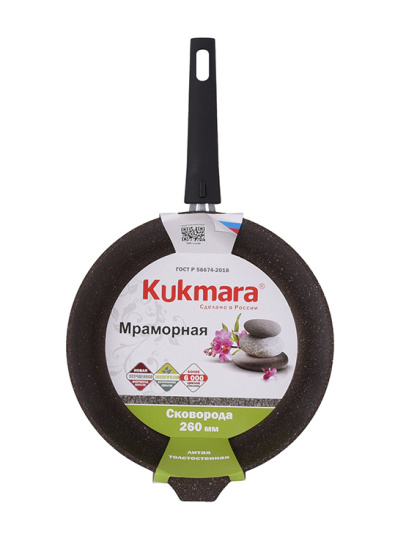 Сковорода 260/60мм со съемной ручкой,антипригарное покрытие(кофейный мрамор) смк263а Сковорода 260/60мм со съемной ручкой,антипригарное покрытие(кофейный мрамор) смк263а